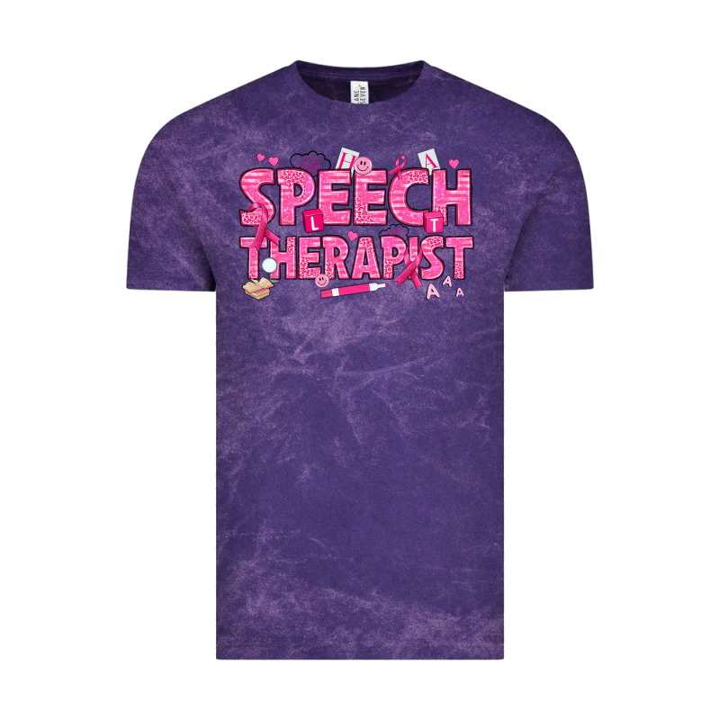 Breast Cancer Speech Therapist Vintage Tee by texasbilliewilder | Teevron
