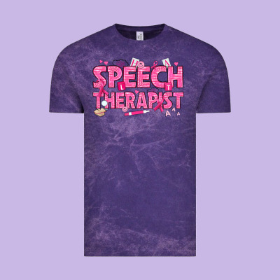 Breast Cancer Speech Therapist Vintage Tee Designed By Texasbilliewilder