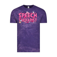 Cloud Purple breast cancer speech therapist Vintage Tee - texasbilliewilder