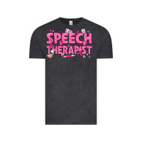 Vintage Black breast cancer speech therapist Vintage Tee - texasbilliewilder