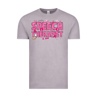 Vintage Zinc breast cancer speech therapist Vintage Tee - texasbilliewilder