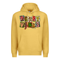 Antique Gold Merry Vibes Premium Hoodie - FaDigitalArtStudio