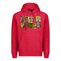 Cardinal Merry Vibes Premium Hoodie - FaDigitalArtStudio