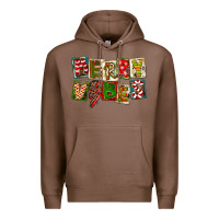 Chestnut Merry Vibes Premium Hoodie - FaDigitalArtStudio
