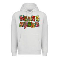 Dove Grey Merry Vibes Premium Hoodie - FaDigitalArtStudio
