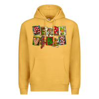 Mustard Merry Vibes Premium Hoodie - FaDigitalArtStudio
