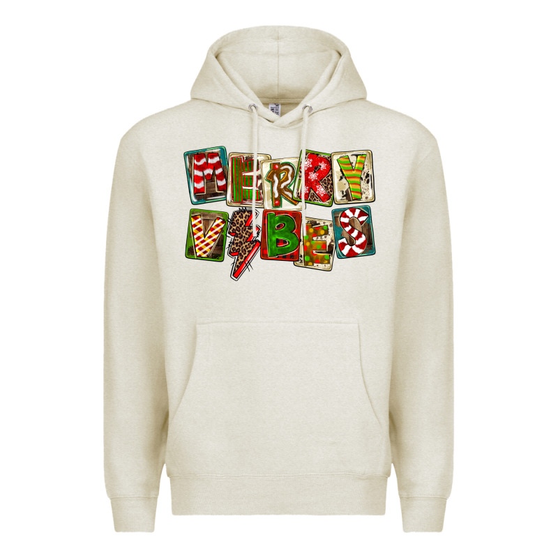 Merry Vibes Premium Hoodie by FaDigitalArtStudio | Teevron