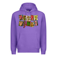 Purple Merry Vibes Premium Hoodie - FaDigitalArtStudio