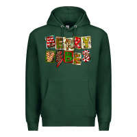 Sports Green Merry Vibes Premium Hoodie - FaDigitalArtStudio