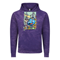 Cloud Purple dragon quest slime print Vintage Hoodie - lanVoArt