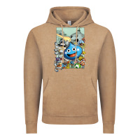 Vintage Coffee dragon quest slime print Vintage Hoodie - lanVoArt