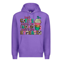 Purple iced coffee because my sarcasm needs to stay hydra Premium Hoodie - Jasminsmagicworld