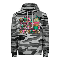 Slate Camo iced coffee because my sarcasm needs to stay hydra Premium Hoodie - Jasminsmagicworld