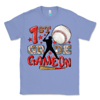 Colony Blue back to school 1st baseball game on Classic Tee - NancyCooperArtShop