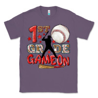 Lavender back to school 1st baseball game on Classic Tee - NancyCooperArtShop