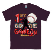 Plum back to school 1st baseball game on Classic Tee - NancyCooperArtShop