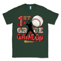 Sports Green back to school 1st baseball game on Classic Tee - NancyCooperArtShop