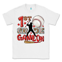 White back to school 1st baseball game on Classic Tee - NancyCooperArtShop