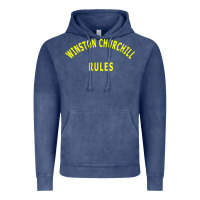 Vintage Denim Trending Winston Churchill Rules Vintage Hoodie - lanVoArt