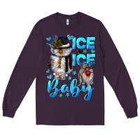 Plum ice ice baby Long Sleeve Tee - CowGirlArtShop