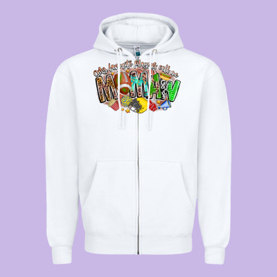 My Favorite Players Call Me Mawmaw Zipper Hoodie Designed By Cowhidedigitalart