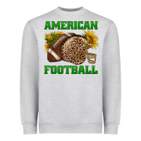 Heather Grey american football Heavyweight Sweatshirt - BundleAndBundleShop