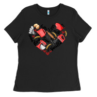 Black bake tools heart Ladies Tee - Artiststas
