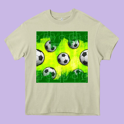 Soccer Balls With Field  And Tactics Seamless Pattern Heavy Core Tee Designed By Bundleandbundleshop
