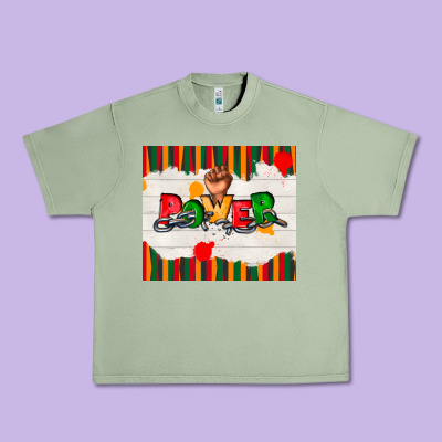 Juneteenth Black Power Urban Heavy Tee Designed By Tumblerdesignbyshophia