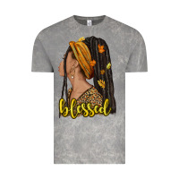 Cloud Rock Fall afro woman blessed Vintage Tee - NancyCooperArtShop