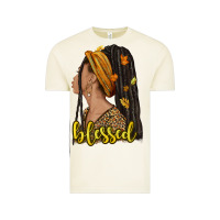 Vintage Arctic Fall afro woman blessed Vintage Tee - NancyCooperArtShop