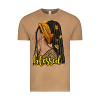 Vintage Camel Fall afro woman blessed Vintage Tee - NancyCooperArtShop