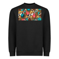 Black american  football with turquoise license plate Heavyweight Sweatshirt - BundleAndBundleShop