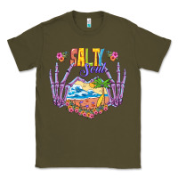 Army Green Salty soul Classic Tee - NancyCooperArtShop