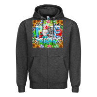 Charcoal Heather Love Christmas gnome Zipper Hoodie - CowhideDigitalArt