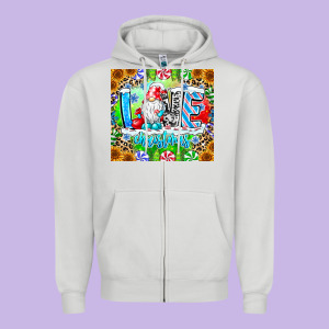 Love Christmas Gnome Zipper Hoodie Designed By Cowhidedigitalart