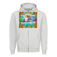 Dove Grey Love Christmas gnome Zipper Hoodie - CowhideDigitalArt