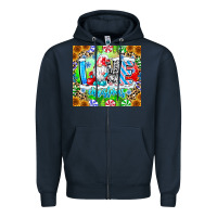 Navy Love Christmas gnome Zipper Hoodie - CowhideDigitalArt