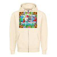 Sandshell Love Christmas gnome Zipper Hoodie - CowhideDigitalArt