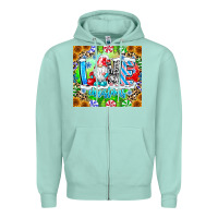 Seafoam Love Christmas gnome Zipper Hoodie - CowhideDigitalArt