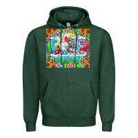 Sports Green Love Christmas gnome Zipper Hoodie - CowhideDigitalArt