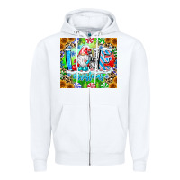 White Love Christmas gnome Zipper Hoodie - CowhideDigitalArt