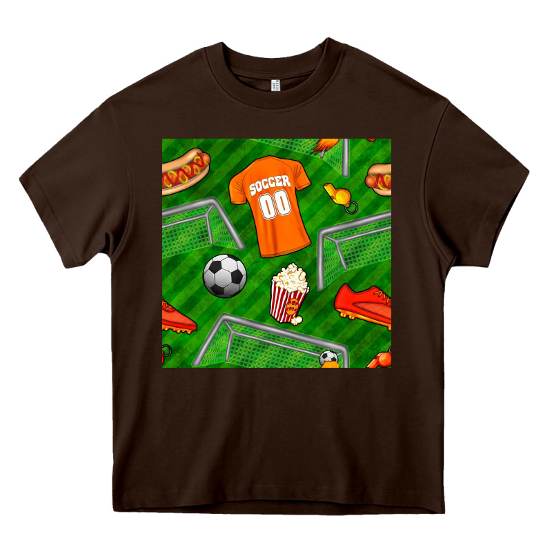 Soccer Ball Uniform And Shoes Seamless Pattern Heavy Core Tee by BundleAndBundleShop | Teevron