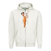 Oatmeal Heather vector despicable me Zipper Hoodie - lanVoArt