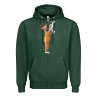 Sports Green vector despicable me Zipper Hoodie - lanVoArt