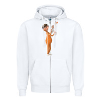 White vector despicable me Zipper Hoodie - lanVoArt