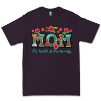 Plum mom the heart of the family Premium Tee - Artiststas
