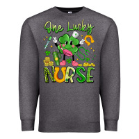 Charcoal Heather one lucky nurse Premium Sweatshirt - Artiststas