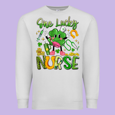 One Lucky Nurse Premium Sweatshirt Designed By Artiststas