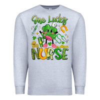 Heather Grey one lucky nurse Premium Sweatshirt - Artiststas